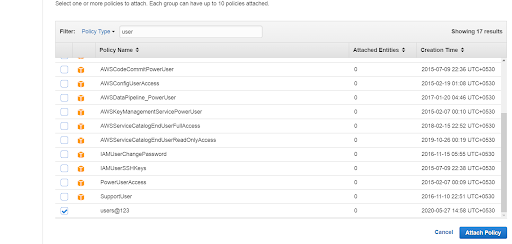 aws s3 bucket user policy