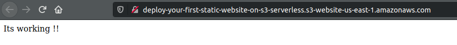Website is hosted from AWS serverless