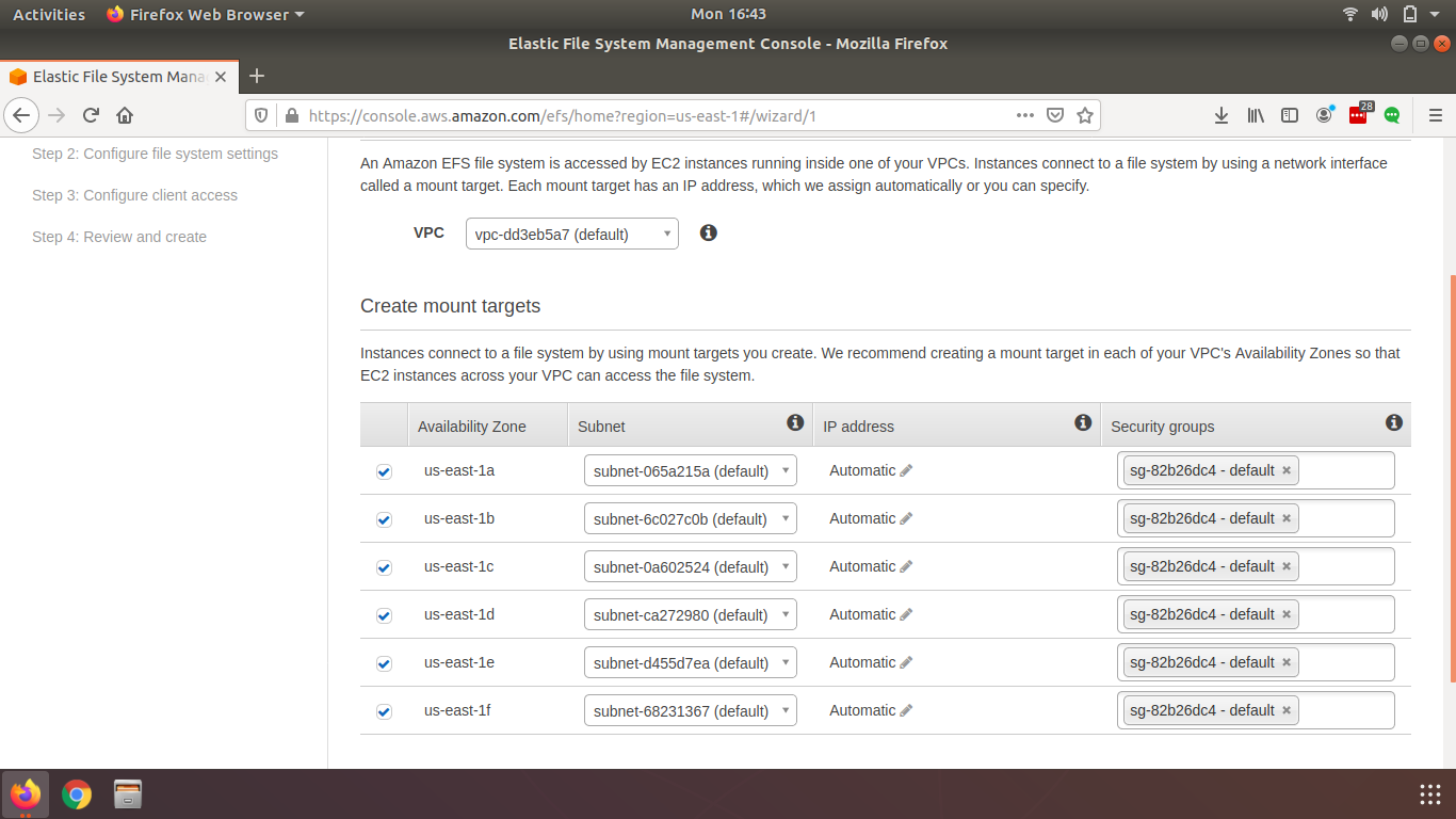 AWS Elastic File Storage & How to create it