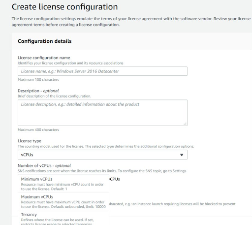 AWS License Manager