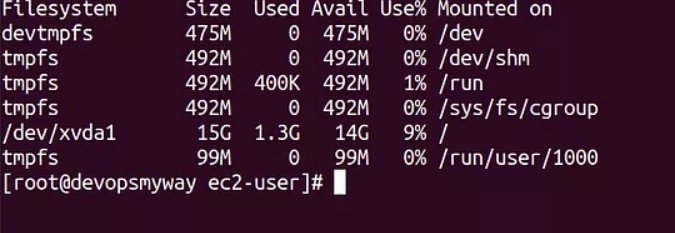 Extend EBS disk space of AWS EC2 Instance