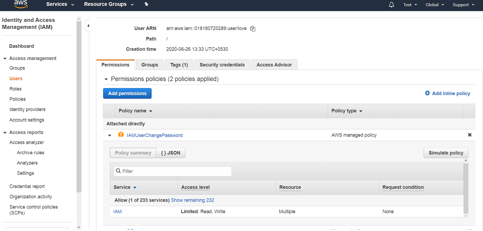 EC2: Manage Security Groups with help of JSON policy