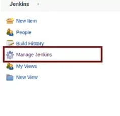 Jenkins dashboard manage jenkins