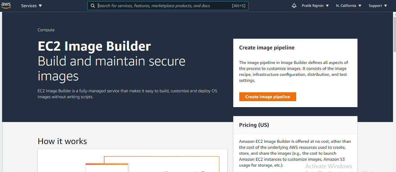 Image Creation with EC2 Image Builder