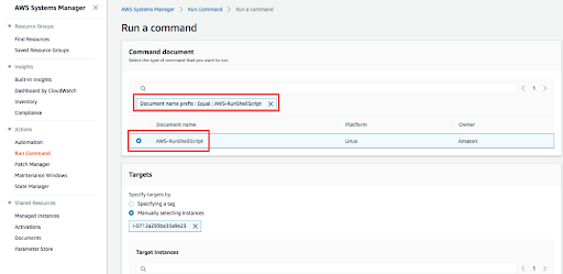 Run Command Remotely on EC2 instance