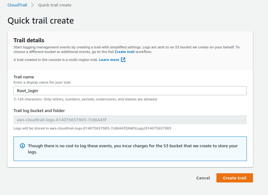 AWS Root login Alert