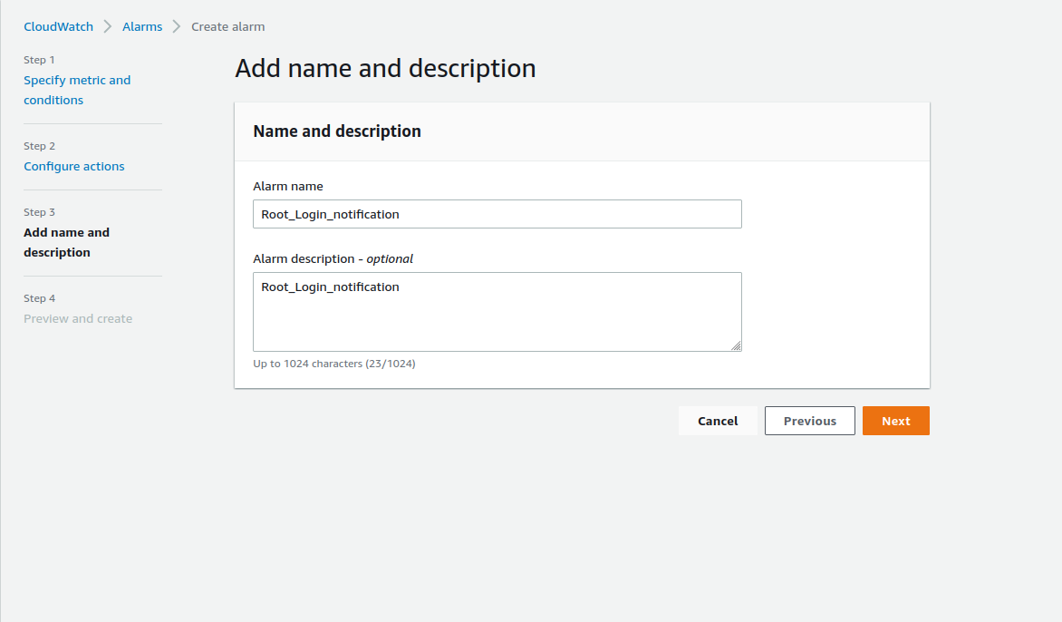 AWS Root login Alert