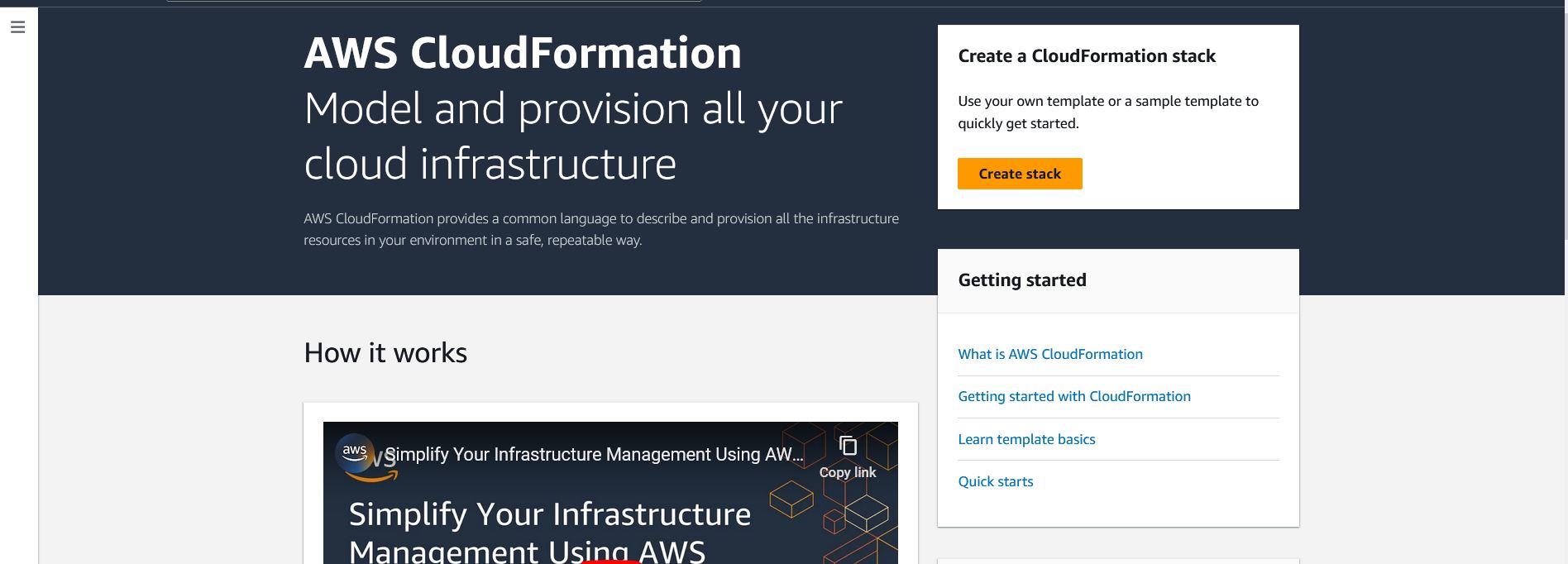 amazon cloud formation nodejs